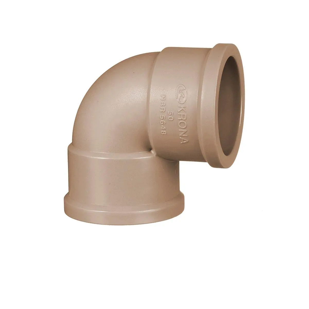 Joelho Água 90º Marrom - Krona, Tamanho: 40mm