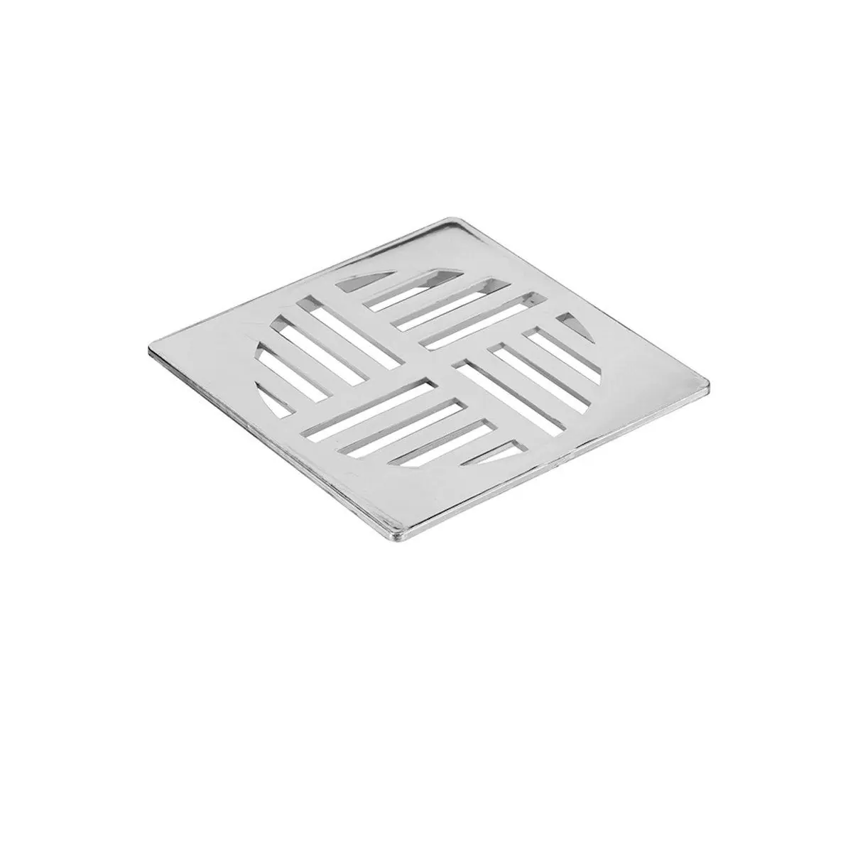 Grelha Quadrada Cromada Para Caixa Sifonada - Krona, Tamanho: 150mm