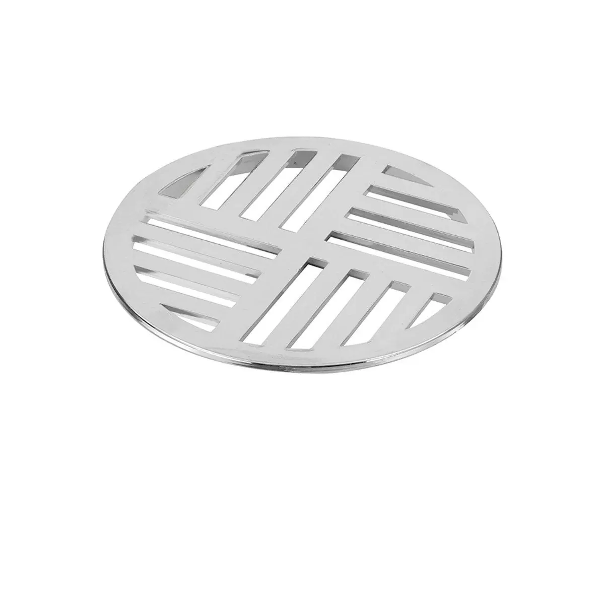 Grelha Redonda Cromada Para Caixa Sifonada - Krona, Tamanho: 150mm