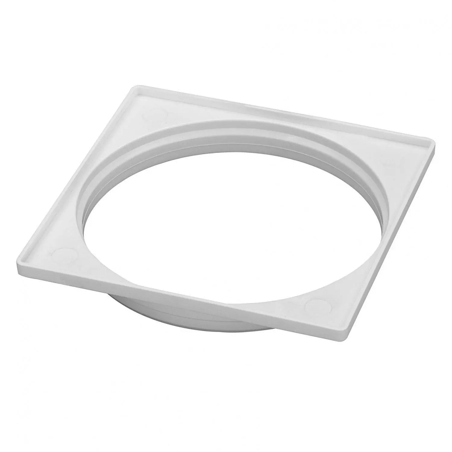 Porta Grelha Quadrada Branca Para Caixa Sifonada 100mm - Krona