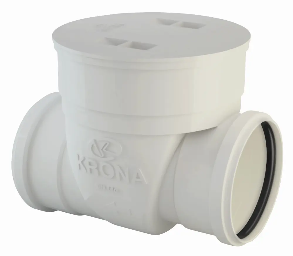 Válvula Retenção Horizontal Pvc Esgoto Dn 100mm Krona