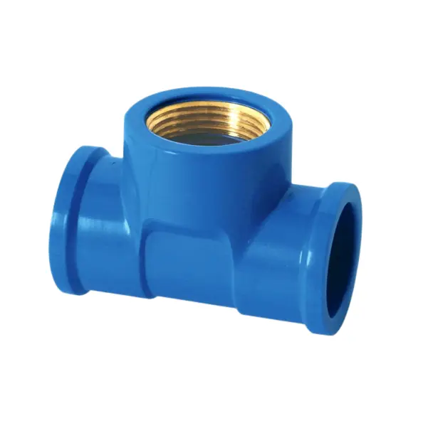 Te Soldável Azul Bucha Latão 32x3/4 Krona - Unico