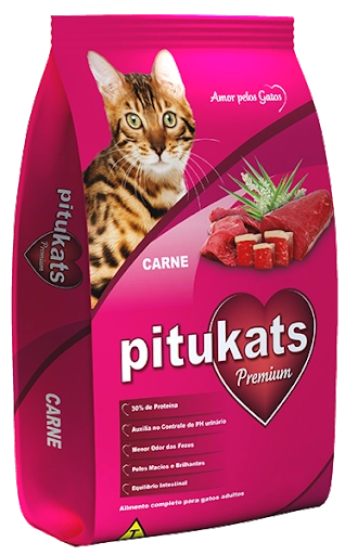 Racao Pitukats 1kg Carne