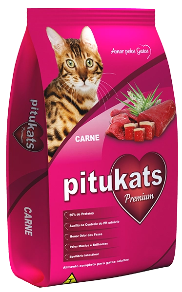 Racao Pitukats 500gr Carne