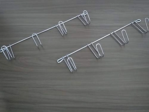 Cabide P/ Porta Arthi 0070 Multiuso C/ 4 Ganchos 2 Peças