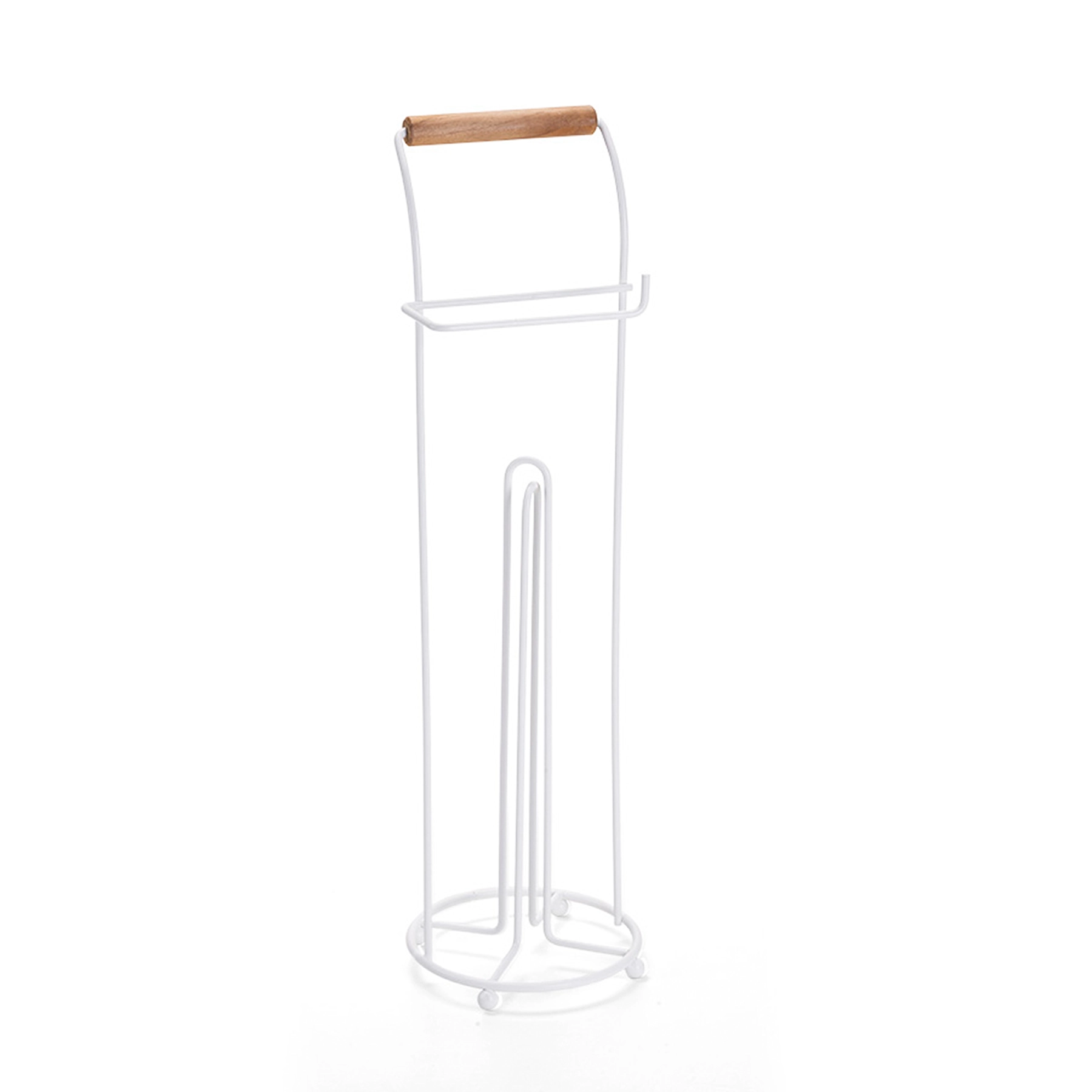 Porta Papel Higiênico de Chão Aço White ECO Design Arthi