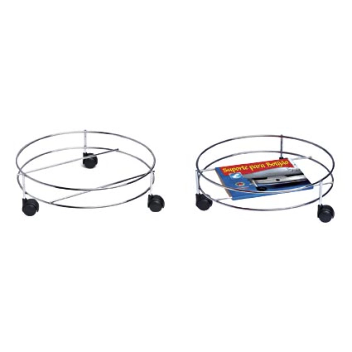 Suporte para Botijão de Gás com Rodízio