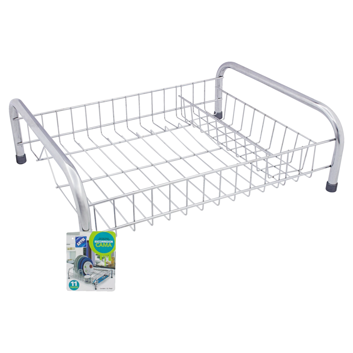 Escorredor De Louça Cama Aço Cromado Arthi