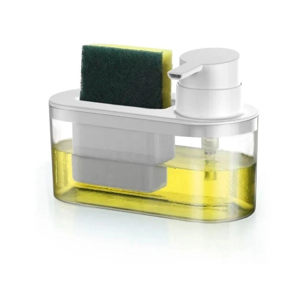 Dispenser de Detergente e Bucha - Branco - Arthi