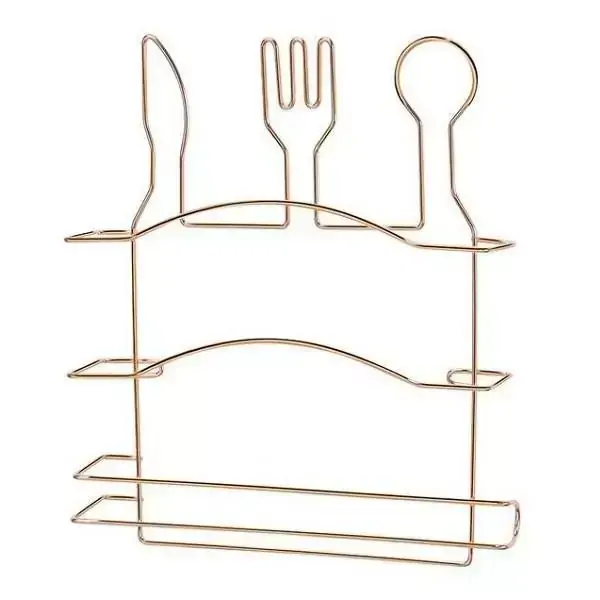 Suporte para 3 Rolos de PAPEL/ALUMINIO Rose GOLD ARTHI 2223