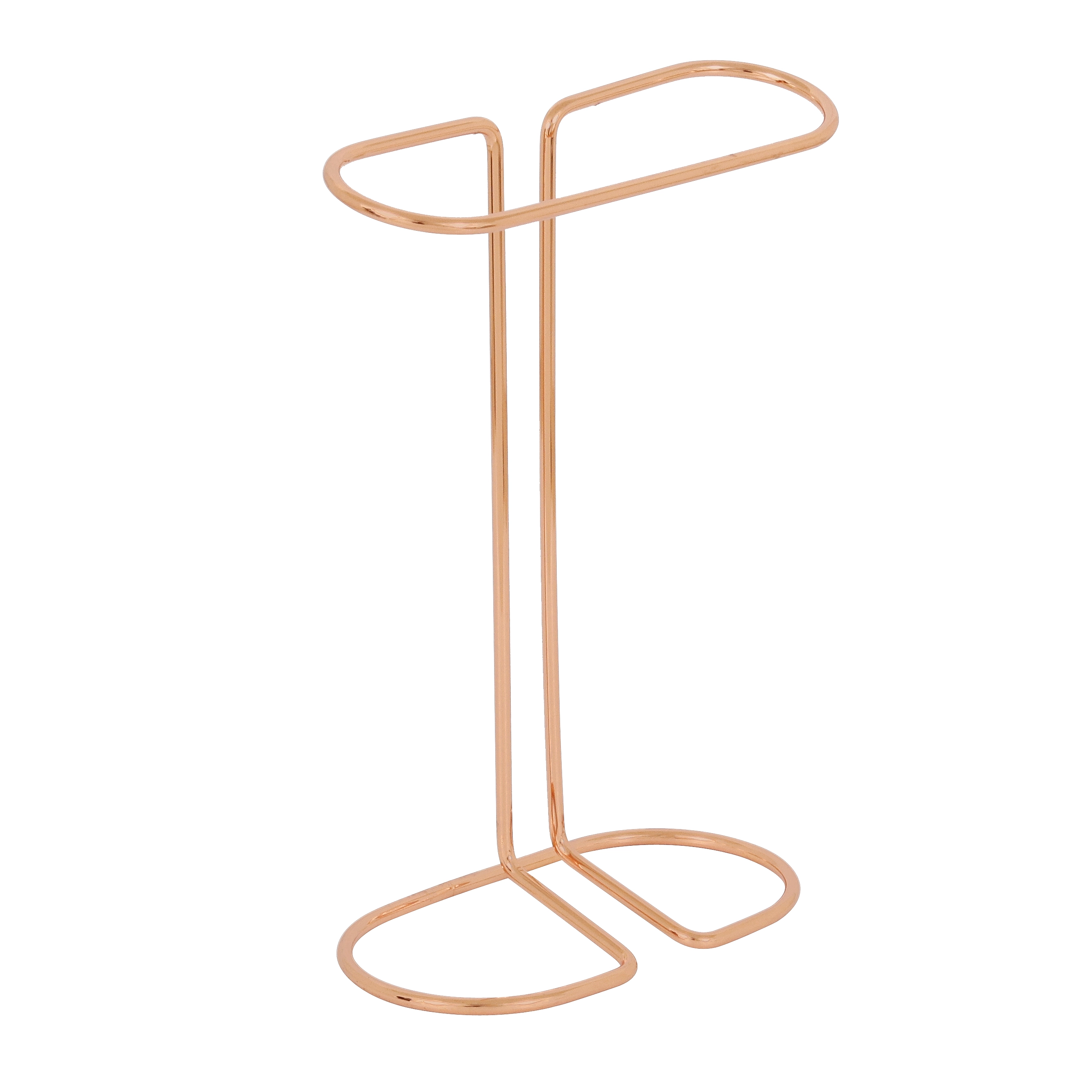 Porta Toalha de Bancada em Aço 29 cm Rose Gold - Arthi