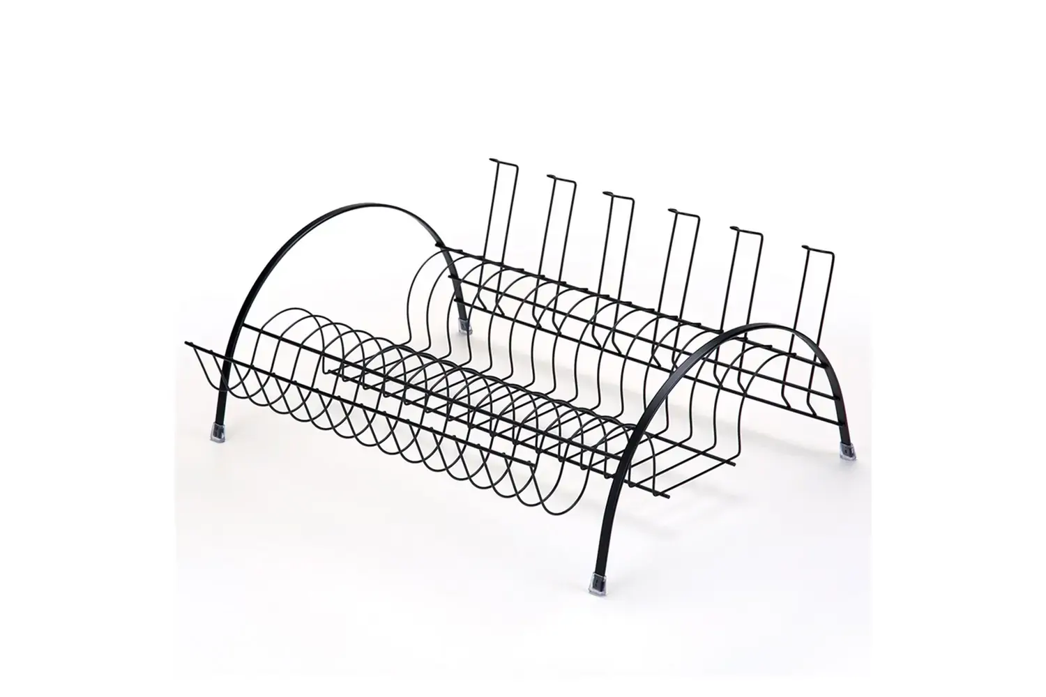 Escorredor de Pratos em Aço Fantastik 18x36x43cm Preto