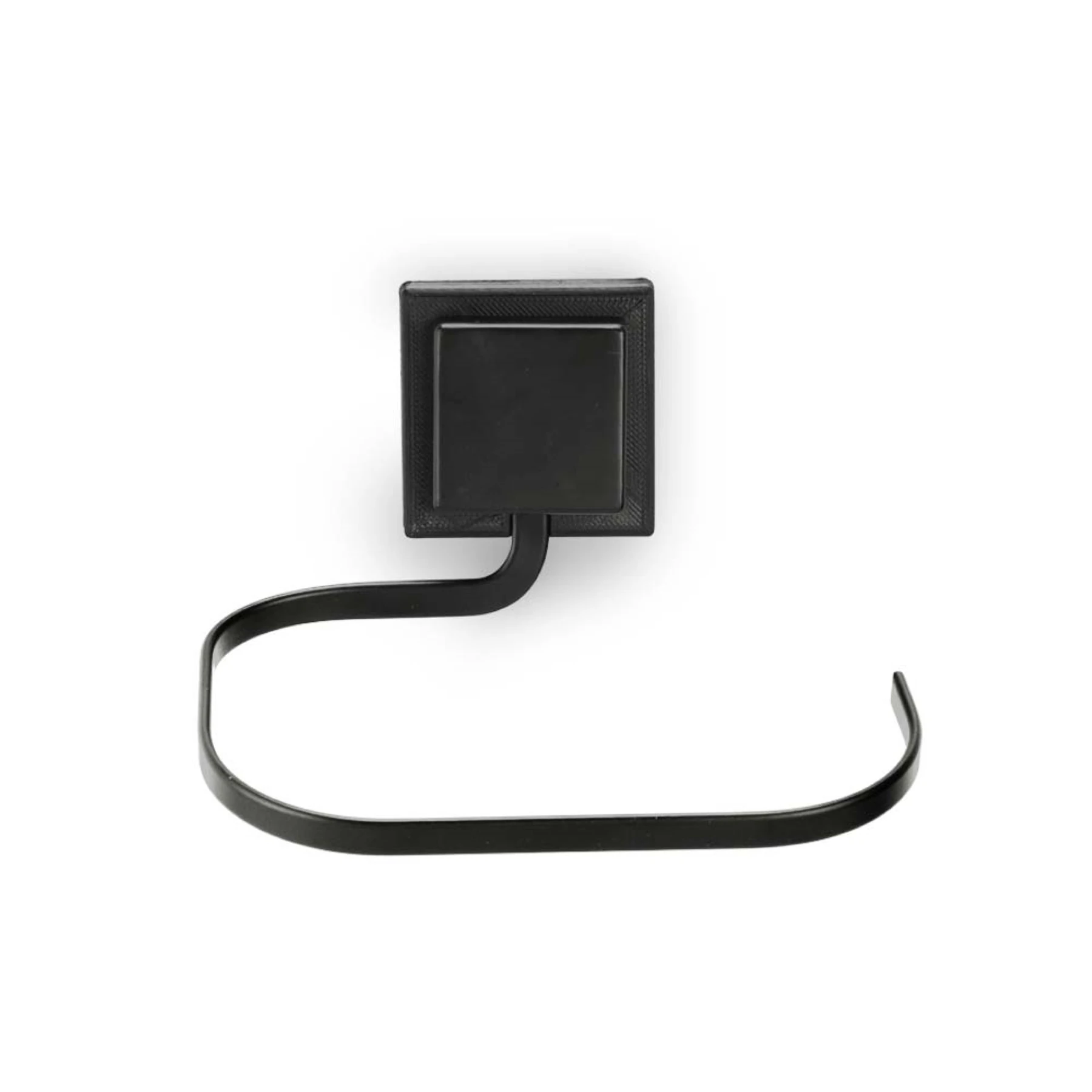 Porta Toalha de Parede Aço Preto 12cm Piatina Arthi