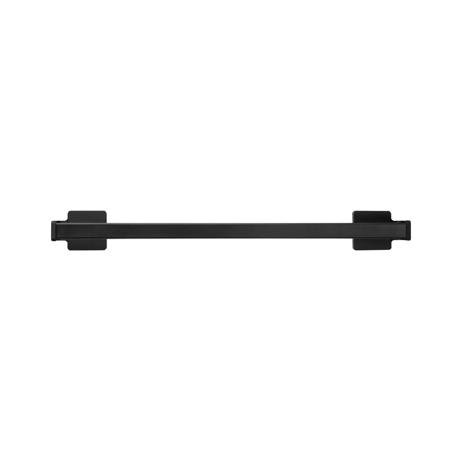 Porta Toalha para Banheiro Plástica Preta 51cm Suspensa Arthi