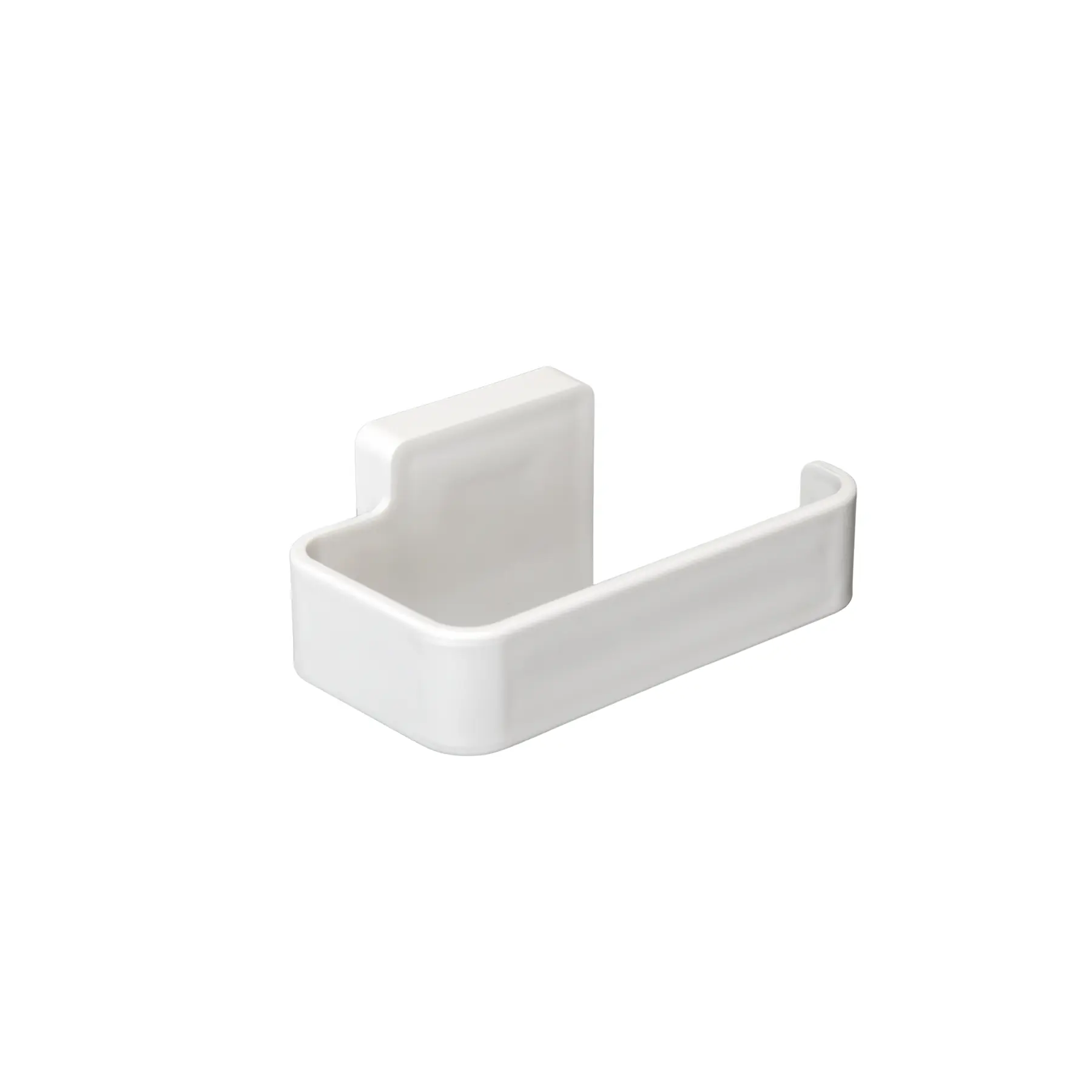 Porta Papel Higiênico Plástico de Parece Suspenso Branco Arthi