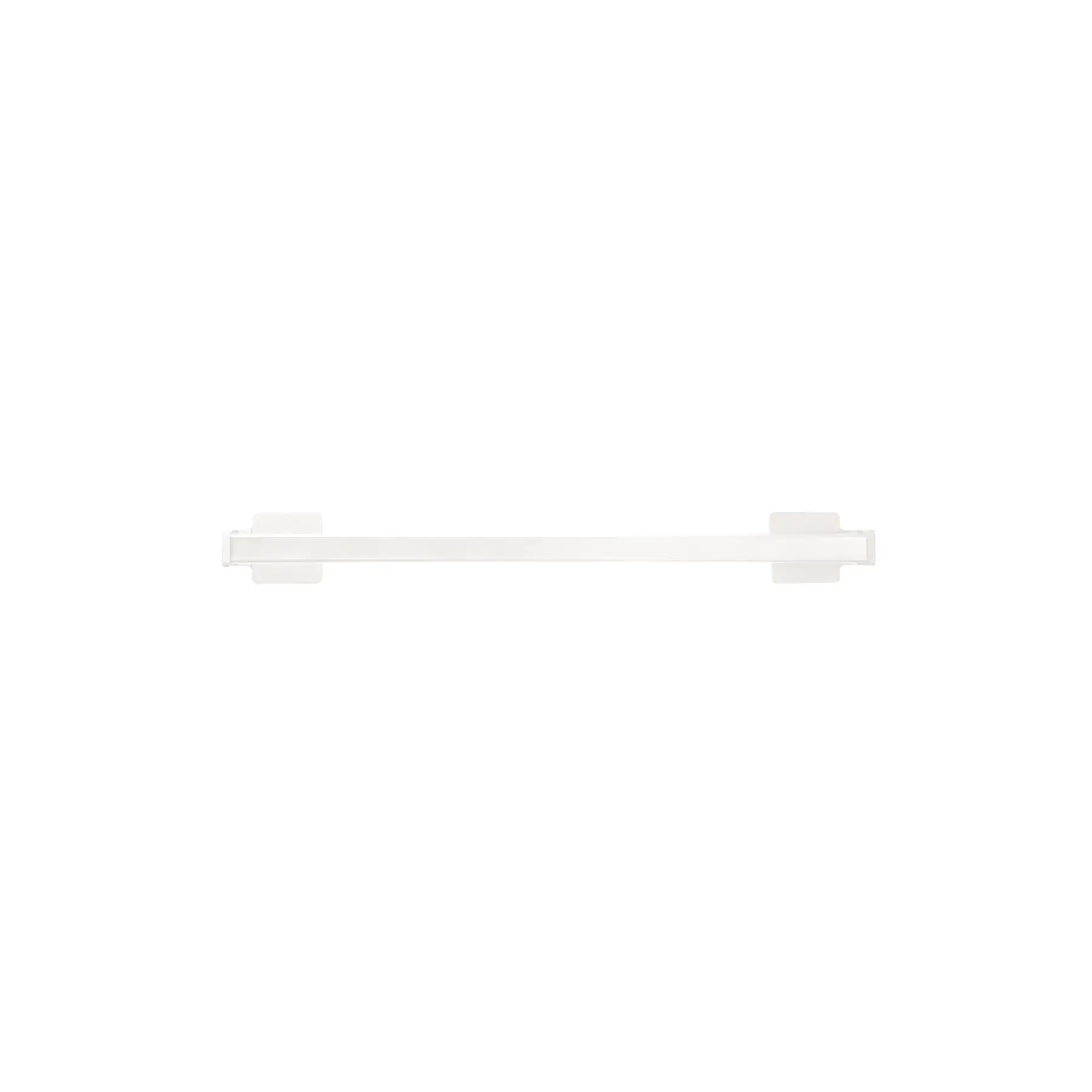 Porta Toalha para Banheiro Plástica Branca 51cm Suspensa Arthi