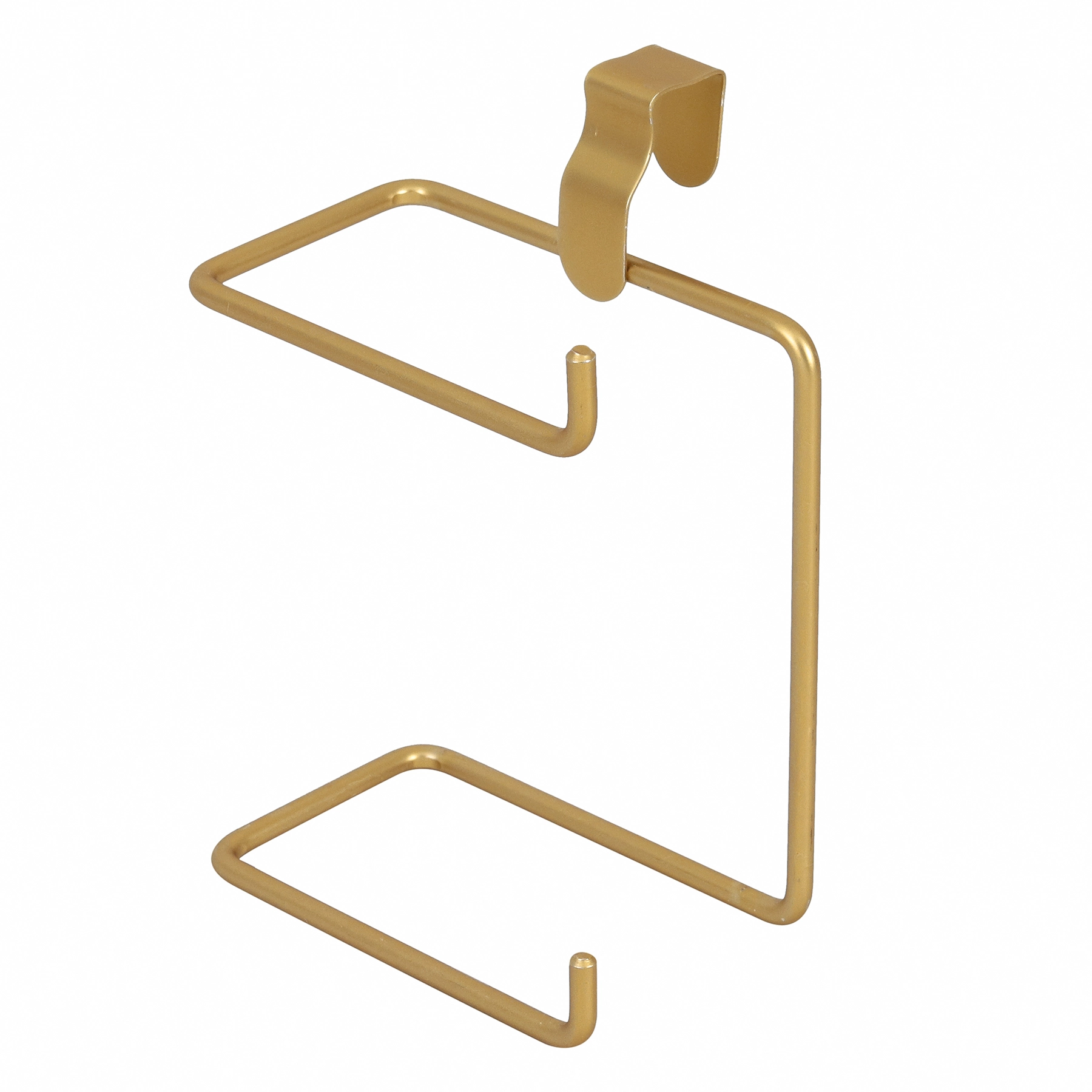 Porta Papel Higiênico Metal Duplo Caixa Acoplada Dourado