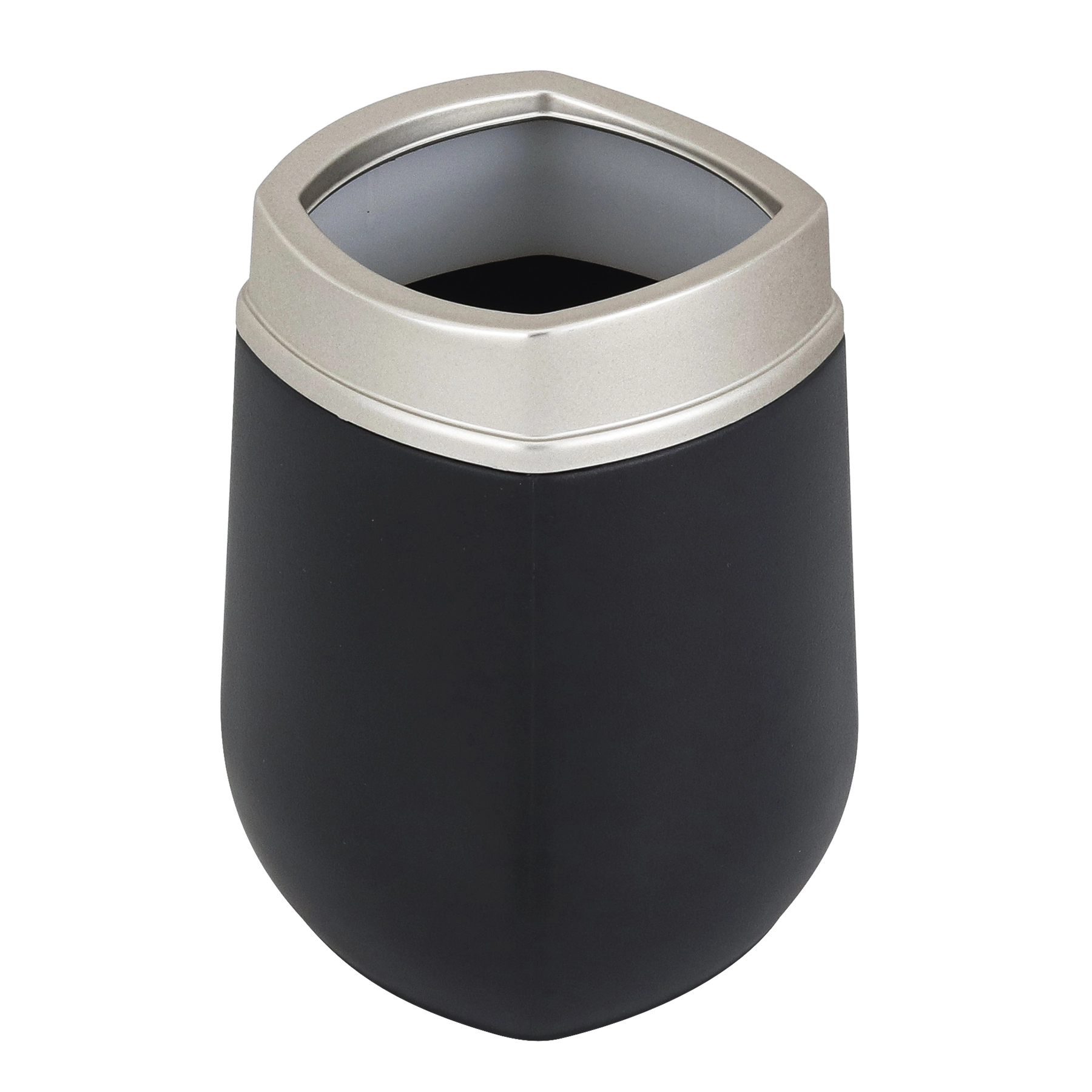 Porta Escova de Dente Preto e Cromodo Fosco Arthi