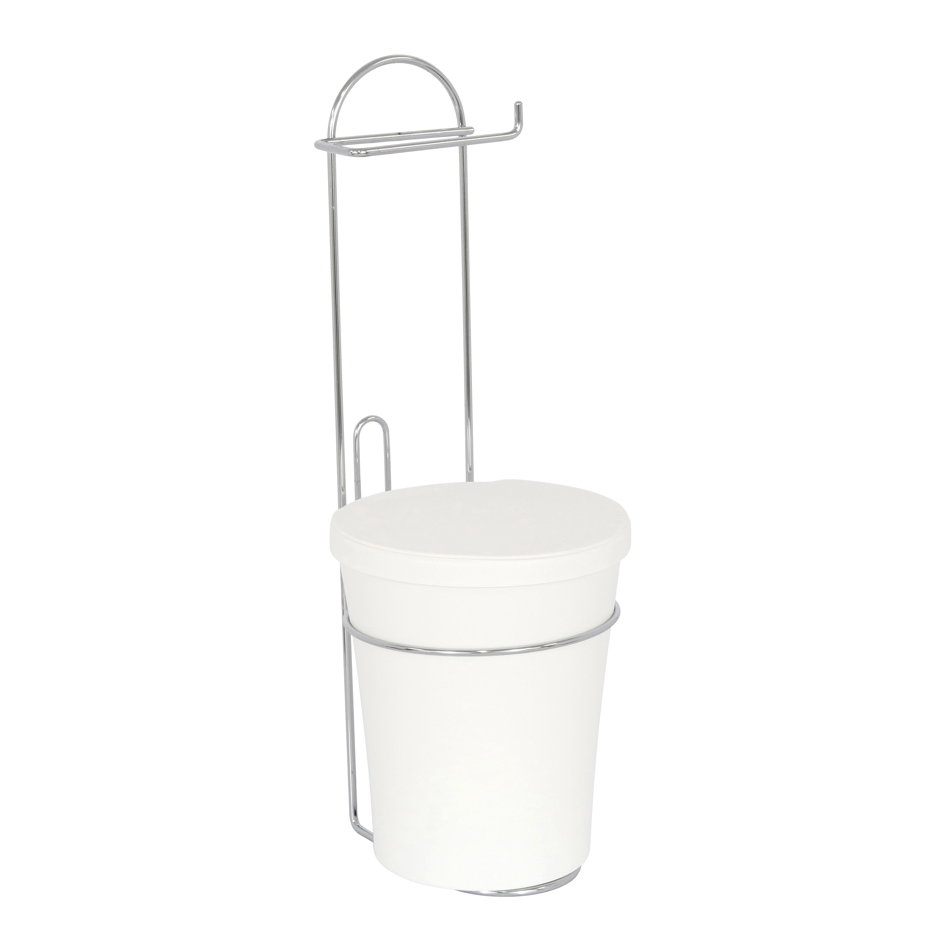 Porta Papel Higiênico Metal e Plástico Simples Premium Sensea