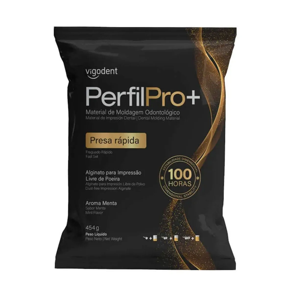Alginato Perfil Pro+ Fast Menta 454g - Vigodent