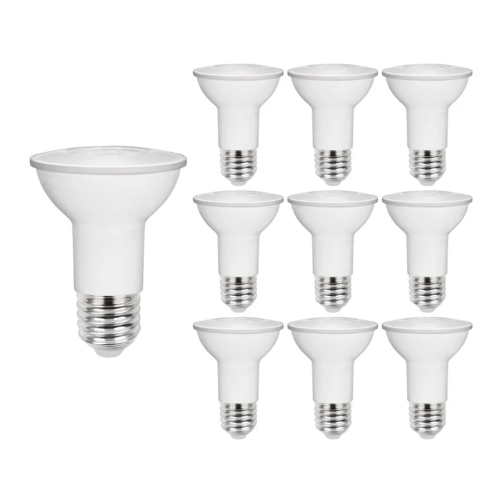 10 Lâmpadas Led Stella Par 20 Eco 5,5w E27 Bivolt 3000k Luz Amarela