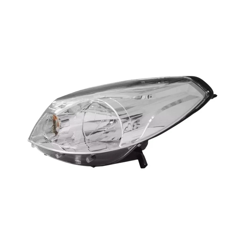 Farol Principal RENAULT SANDERO Lado Esquerdo Máscara Cromada - VIA EXPRESSA RN0572LE