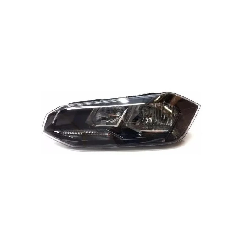 Farol Principal VOLKSWAGEN POLO/VIRTUS Lado Esquerdo Friso Preto - VIA EXPRESSA VW0913LE