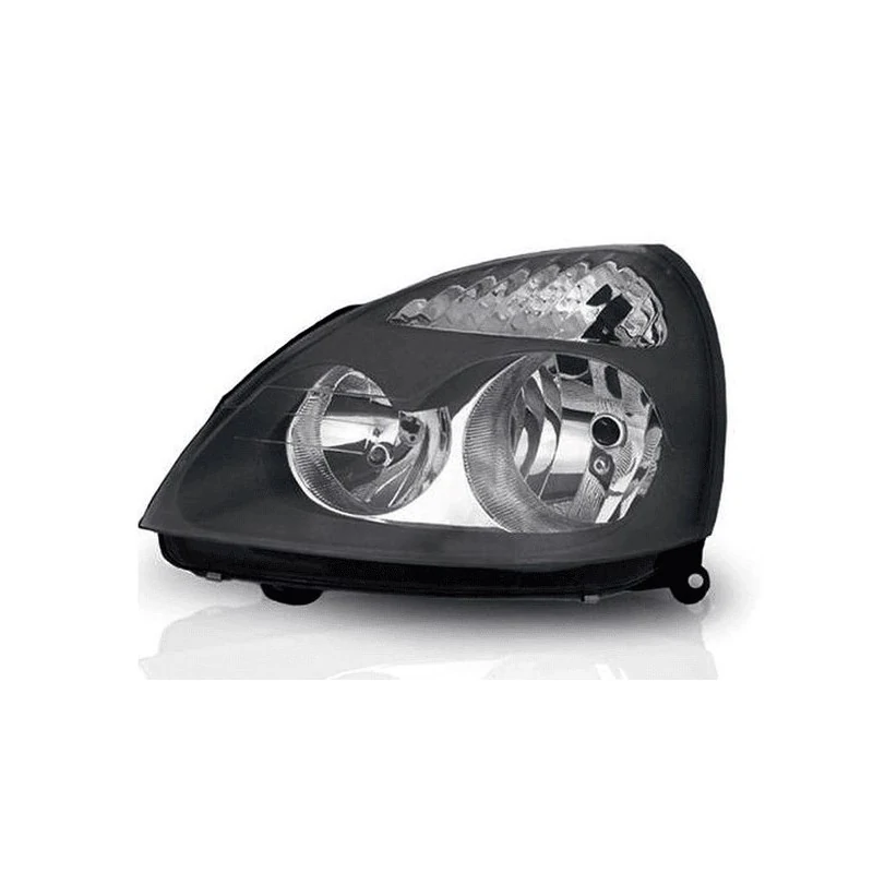 Farol Principal RENAULT CLIO Lado Esquerdo Máscara Negra H7/H1 - VIA EXPRESSA RN811LE