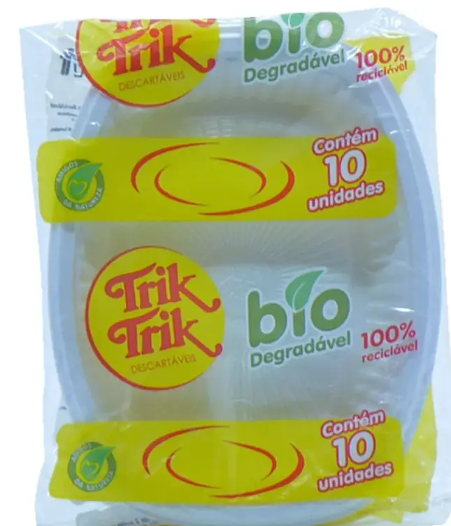 Travessa Media Biodegradavel Trik C/10und