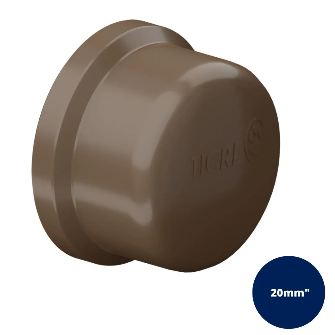Cap Soldável 20mm Marrom - Tigre