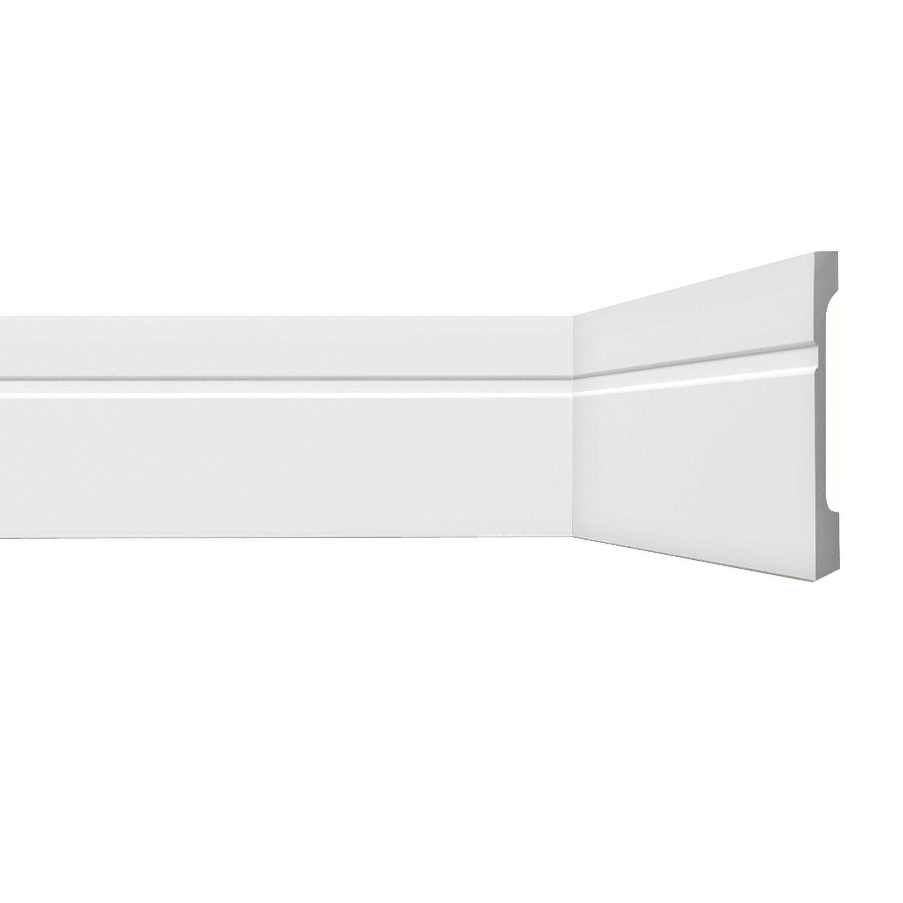 Rodapé de Poliestireno Branco 15x240cm Gart