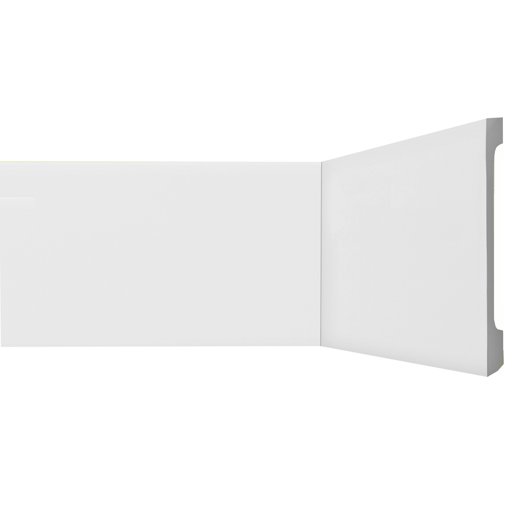 Rodapé de Poliestireno Branco 20x240cm Gart