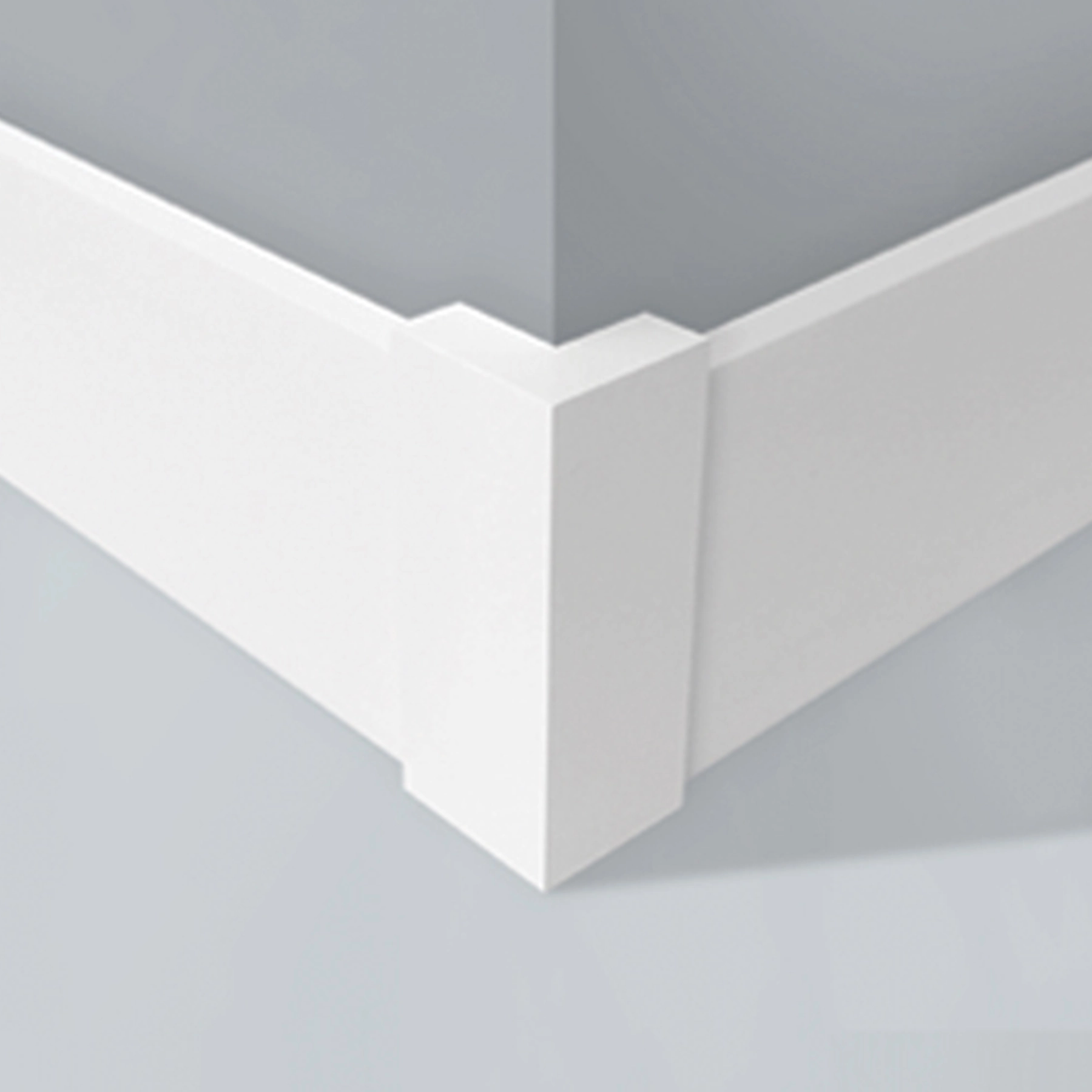 Cantoneira para Parede de Sobrepor Plástico Branco 60x60x215mm Gart
