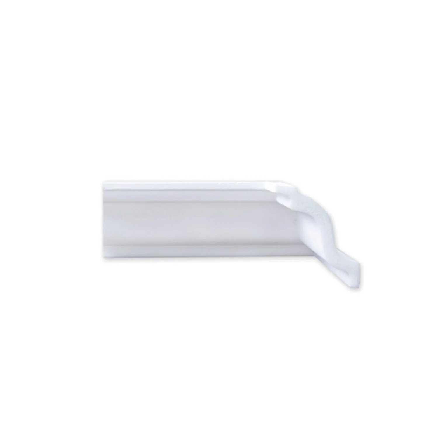 Rodateto De Poliestireno 7cmx70mm Liso 2,0metro Linear - Caixa Com 2 Unidade - Branco
