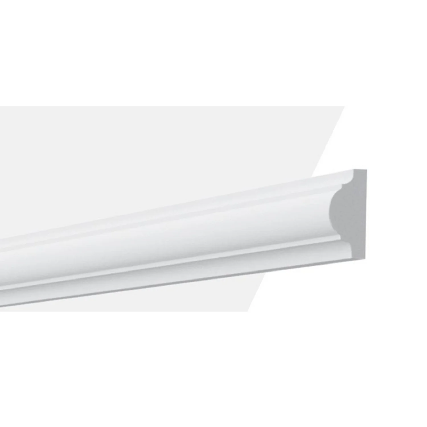 Boiserie Rodameio De Poliestirenom4 20mmx200cmx4cm  Branco