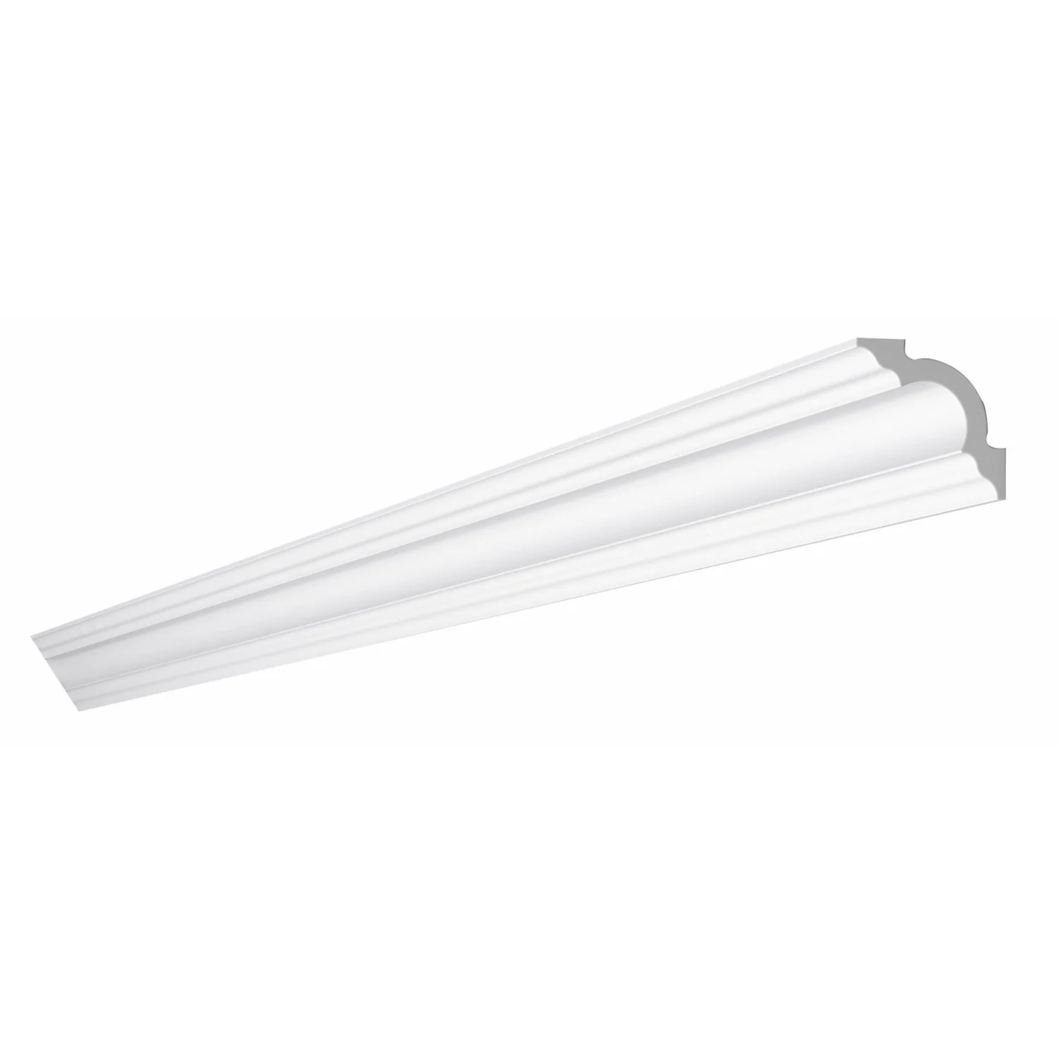 Moldura De Teto Rodateto De Poliestirenom3metro Linear - Caixa Com 2 M - Branco
