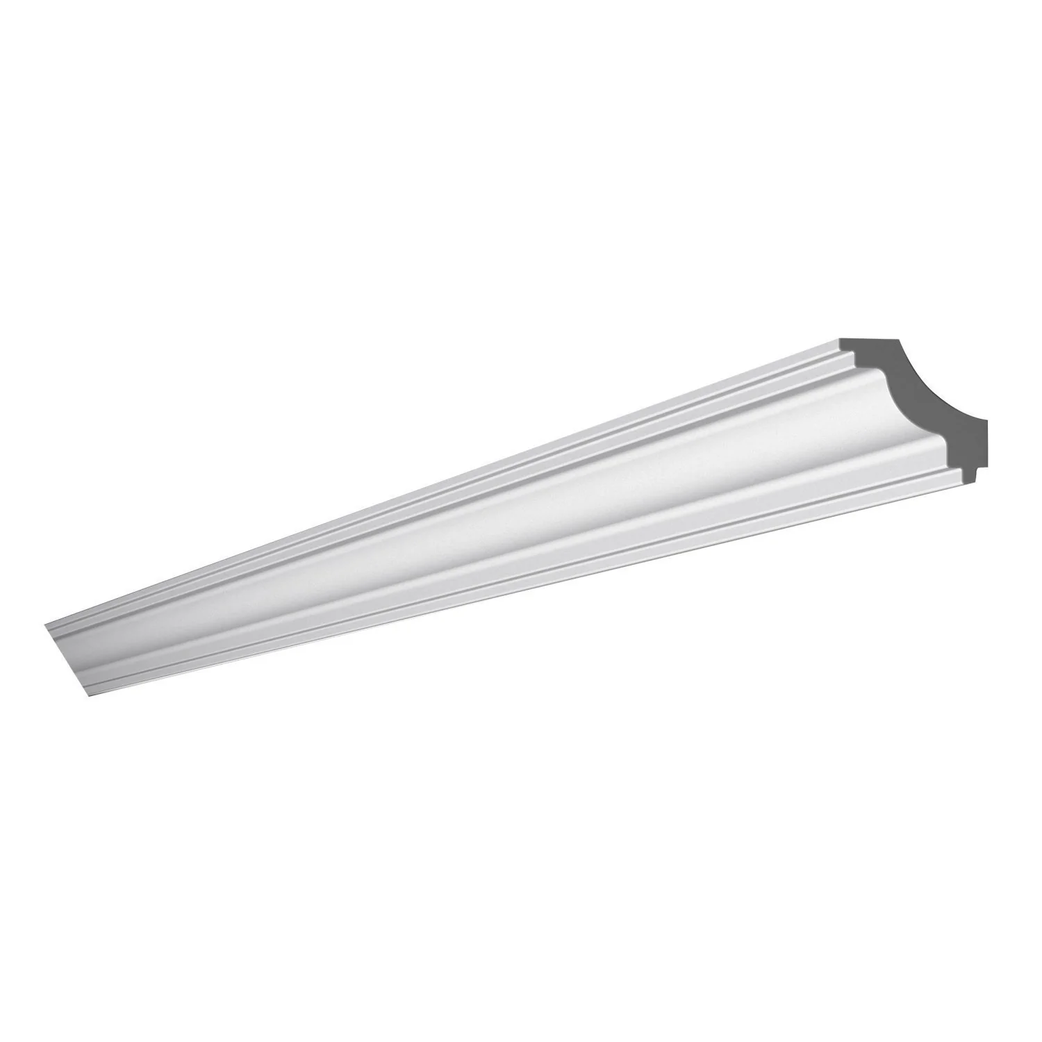 Moldura De Teto Rodateto De Poliestirenom8metro Linear - Caixa Com 2 M - Branco