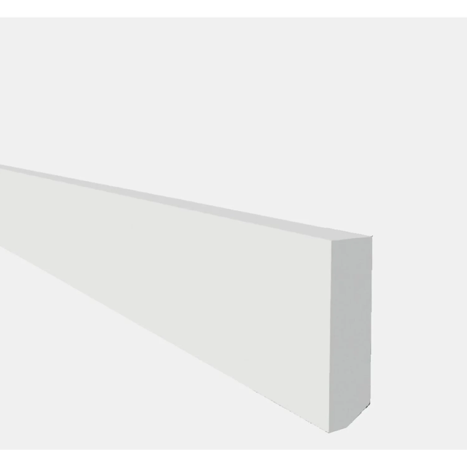 Rodapé De Poliestireno Liso 3cmx2,00m Rende 2mml3 Gart Branco