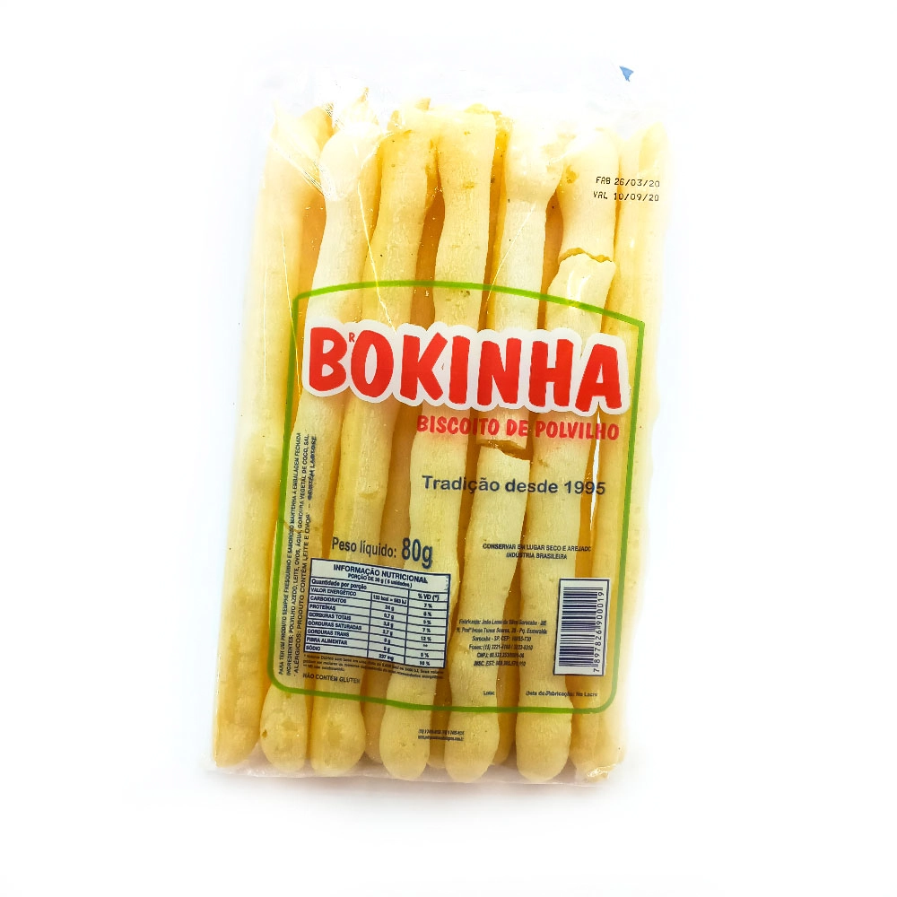Biscoito Polvilho Bokinha 80 Grs