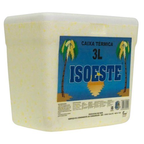 Caixa Térmica Amarela 3l Isoeste