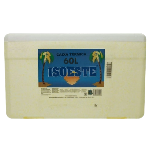 Caixa Térmica Amarela 60l Isoeste