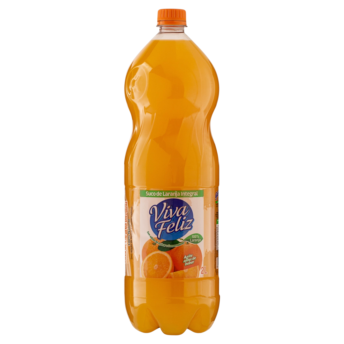 Suco Integral Laranja Viva Feliz Garrafa 2l