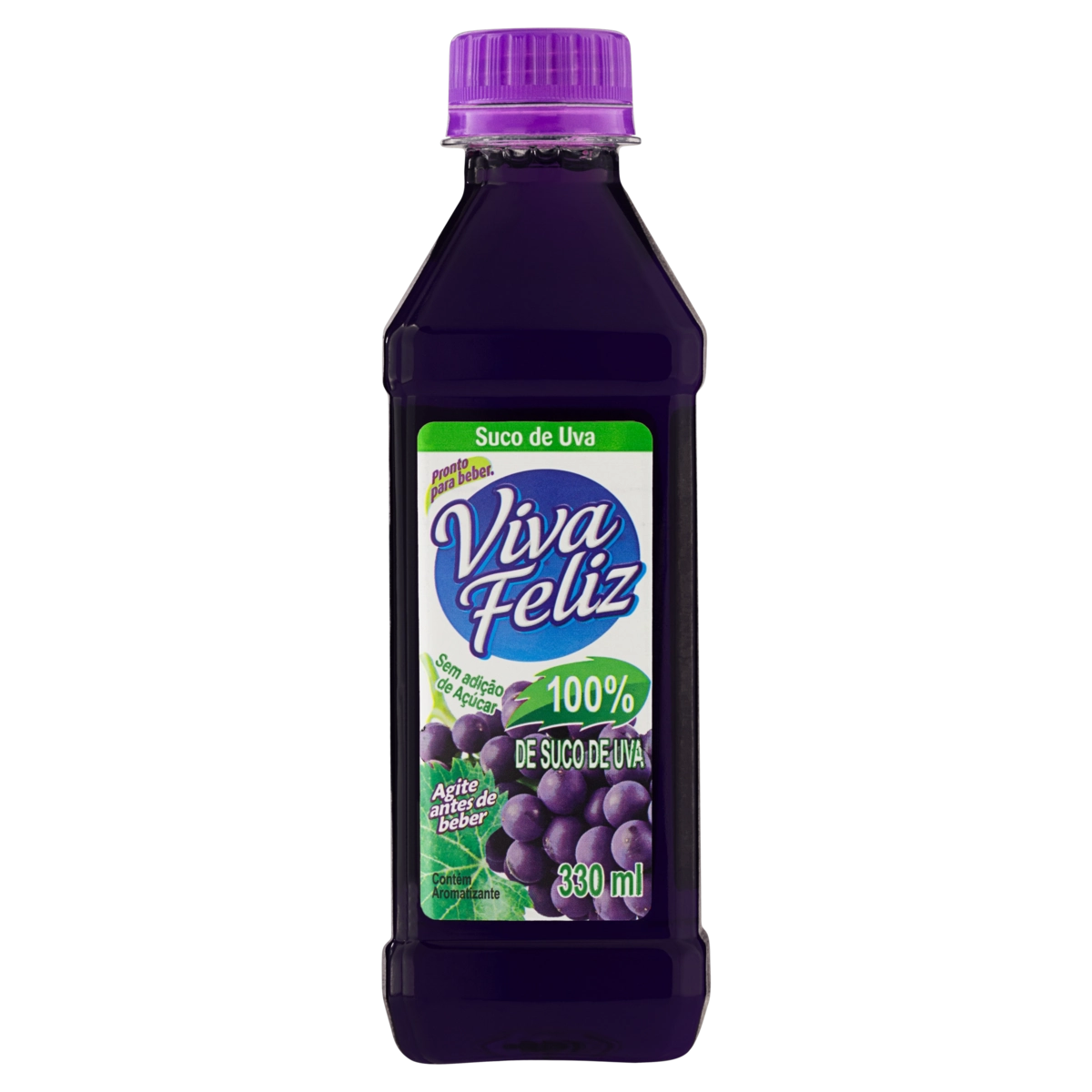Suco Uva Viva Feliz Garrafa 330ml