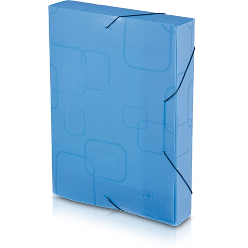Pasta Aba Elástico Oficio Lombo Dellofine 4cm Azul Dello