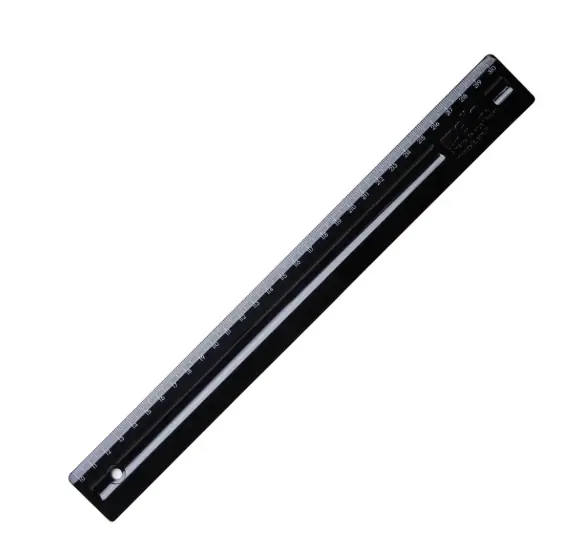 Regua Dello Black White Pt 30cm