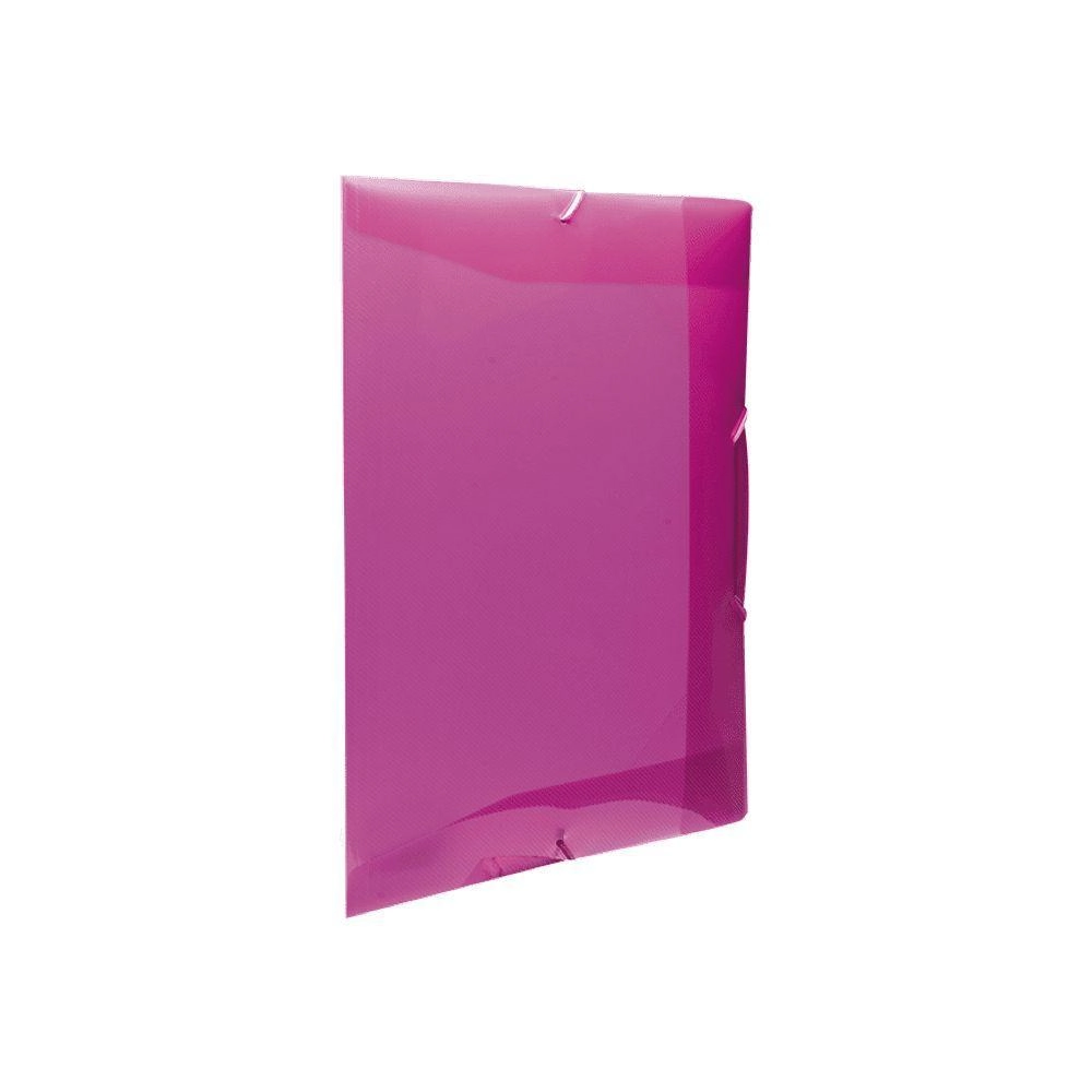 Pasta Aba Plástica c/ Elástico Rosa Pink Tamanho Oficio, Dello 0254.Q - 121948