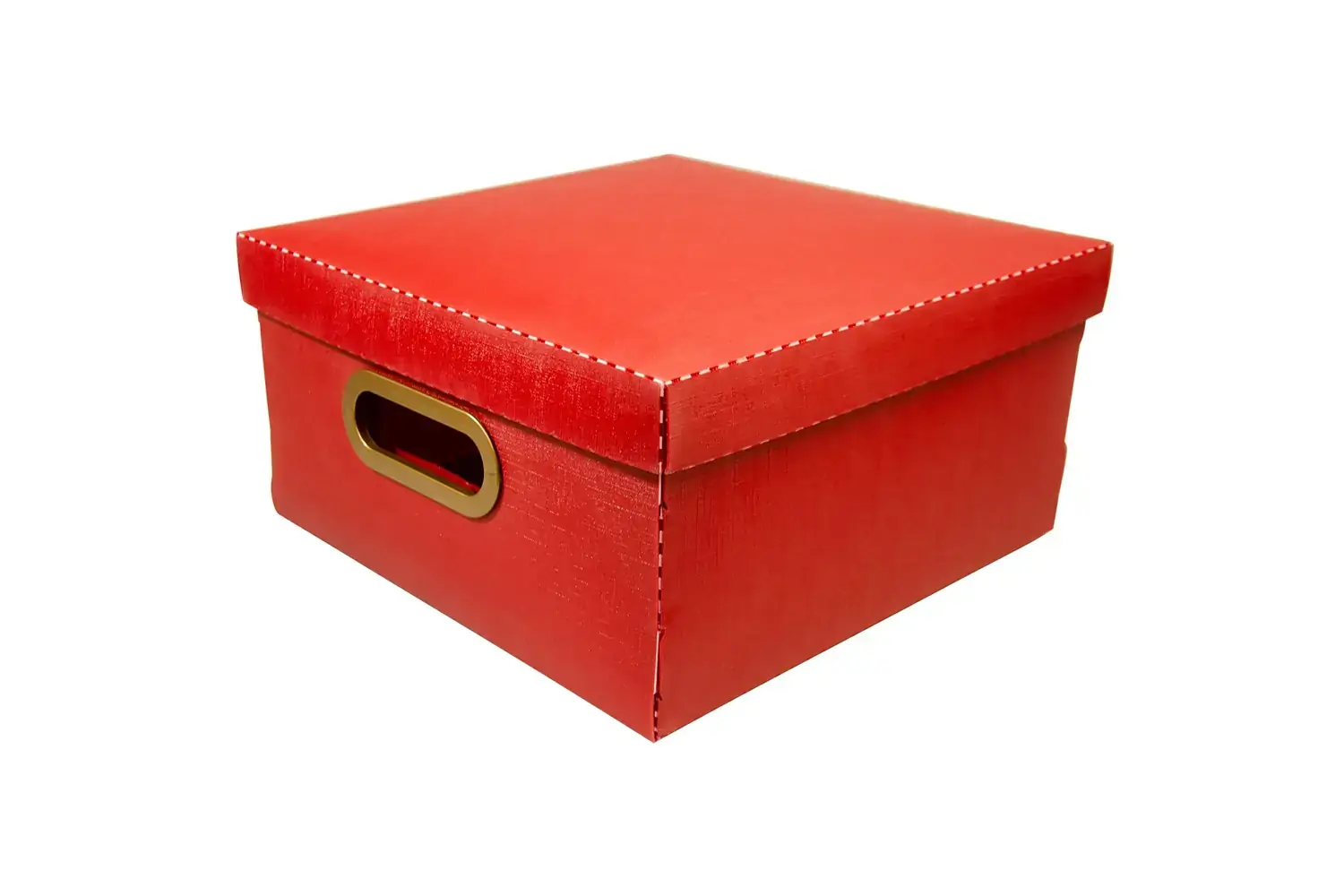 Caixa Organizadora Linho Med Verm 29x29x15cm