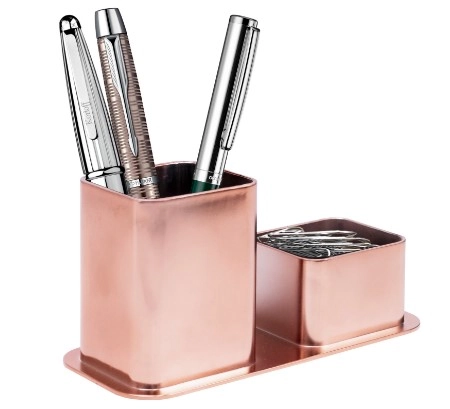 Porta Canetas E Clips Rose Dello