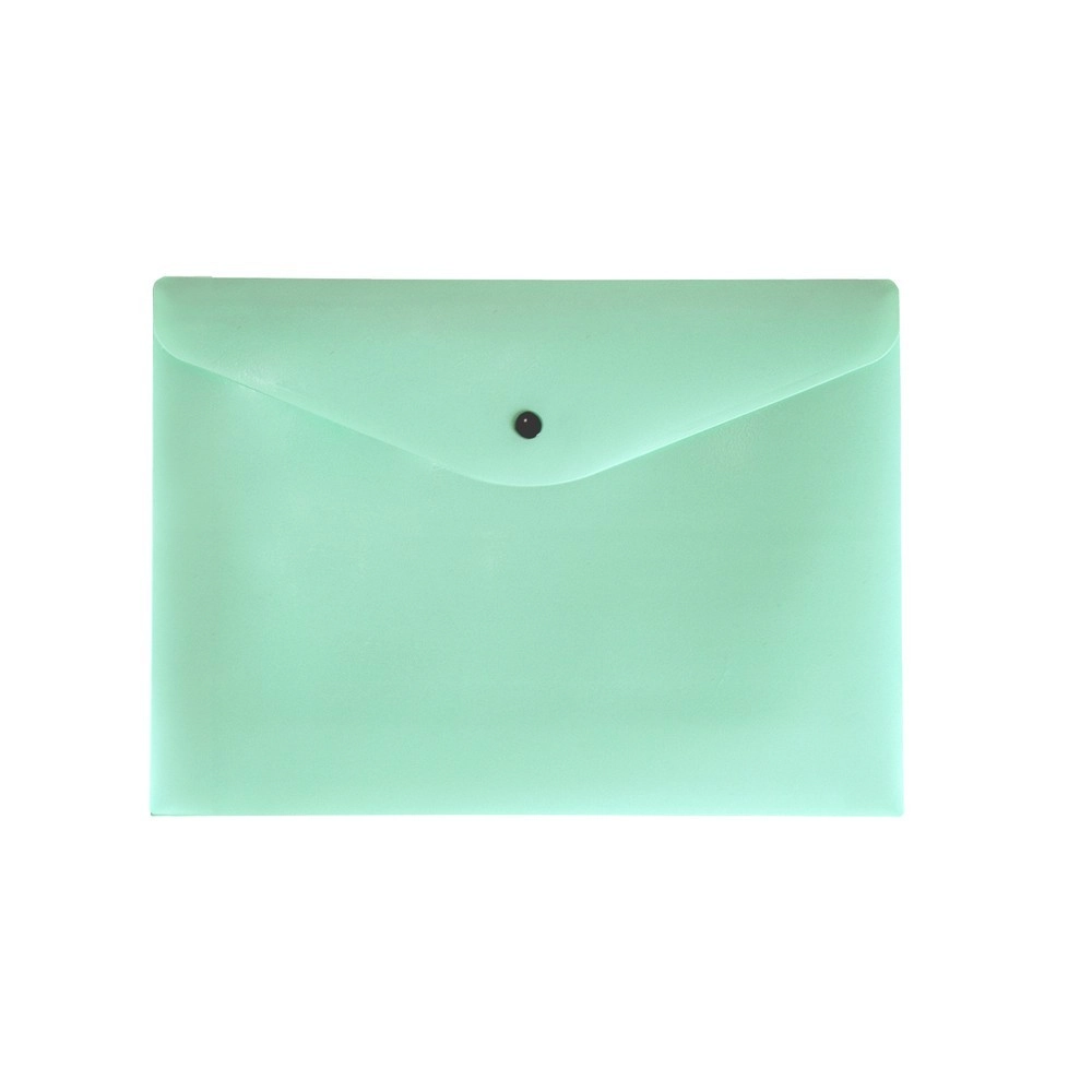 Pasta Envelope C/ Botao A4 Serena Dello Pastel Verde