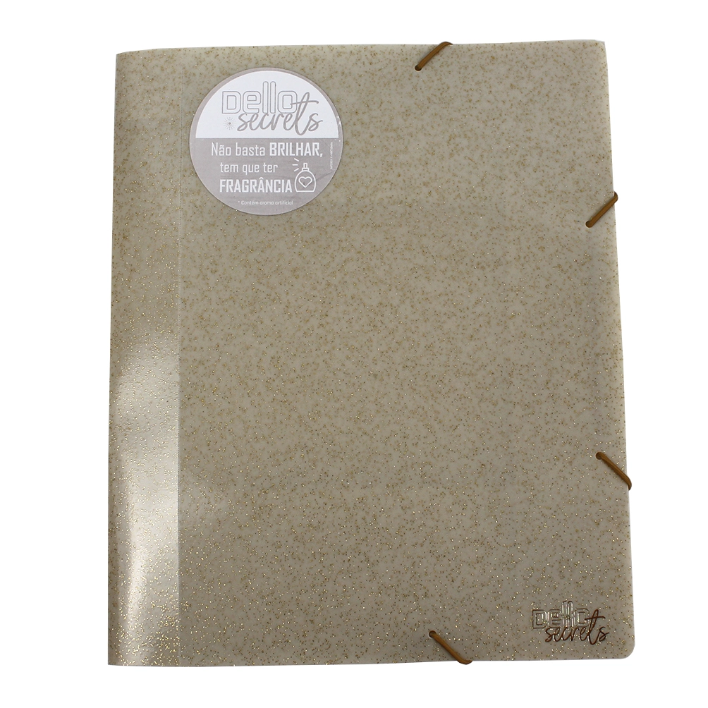Pasta Aba Elastico Oficio Lb 4cm Secrets Ouro 0276.au Dello